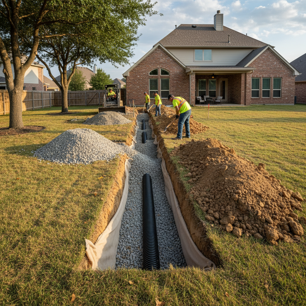 Do You Need a French Drain in Clear Lake, TX?