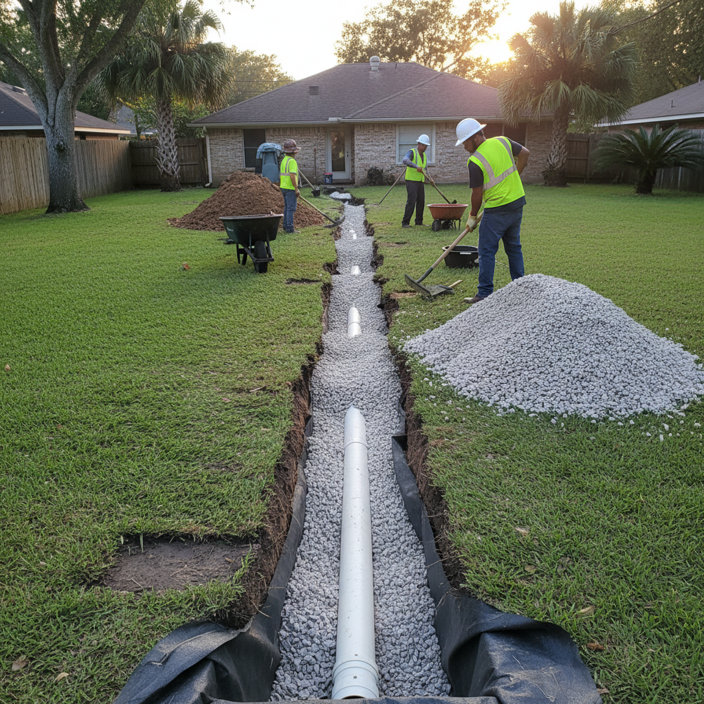 What Does a French Drain Cost in Seabrook, TX?